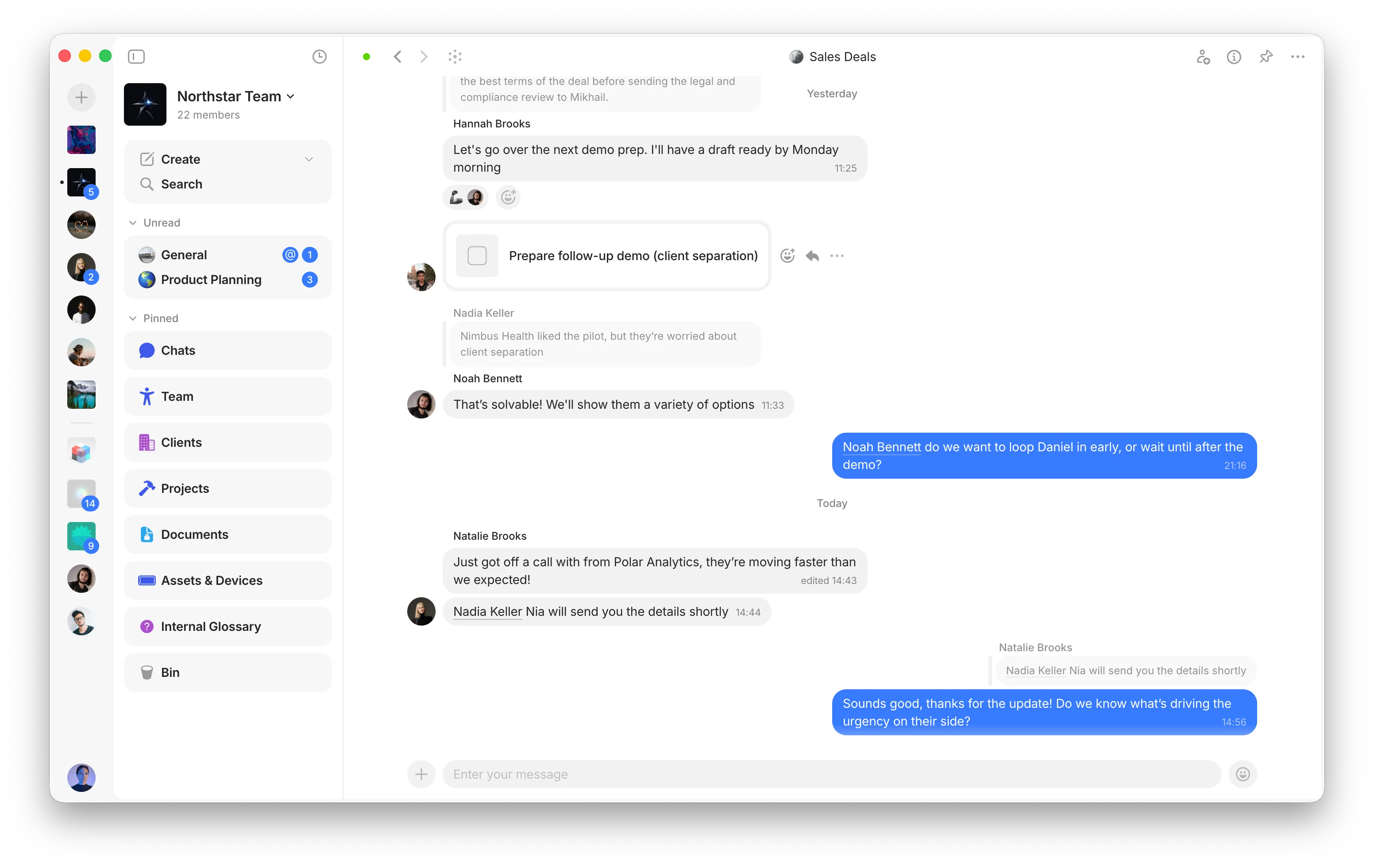 Team chat